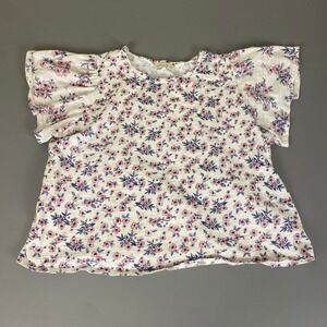 Penelope Rose Blouse‎ Top Women's Plus Size 3X Floral Colorful Short Sleeve